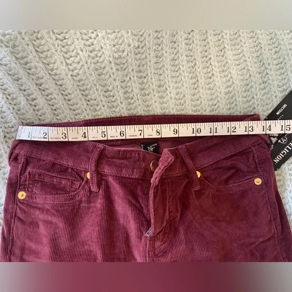 NWT True Religion Halle Stretch Corduroy pants in “Ivy League” - Picture 6 of 11